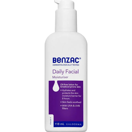 Benzac 每日臉部保濕霜 118ml (專為易長痘肌膚配製)