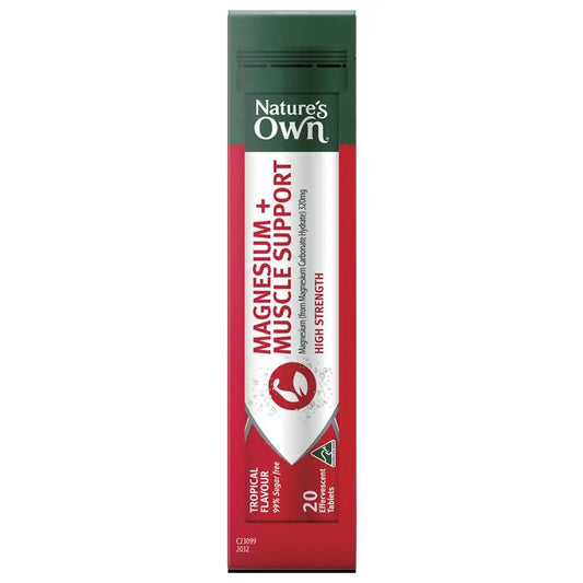Nature's Own 鎂+肌肉支持泡騰片 60 片