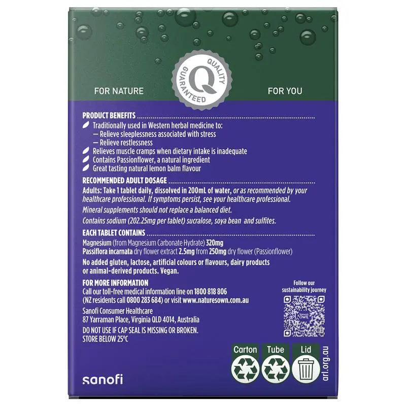 Nature's Own 鎂+睡眠泡騰片 60 片