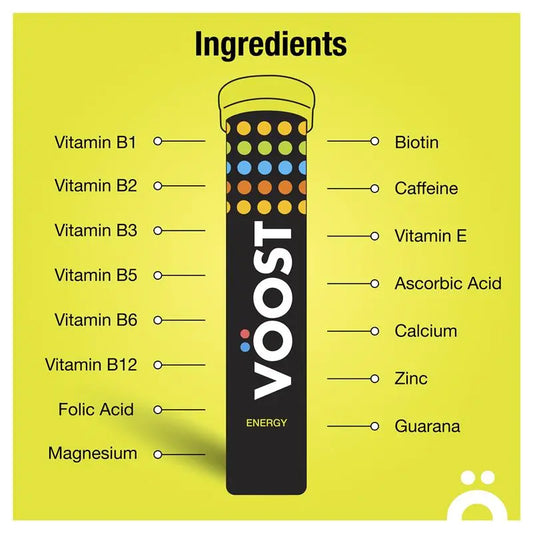 Voost 能量柳橙芒果維生素泡騰片 20 包