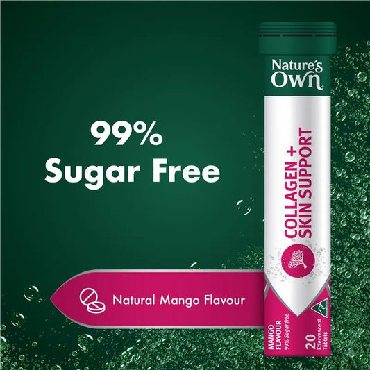 Nature's Own 膠原蛋白+護膚泡騰片 20 片(99% 無糖)