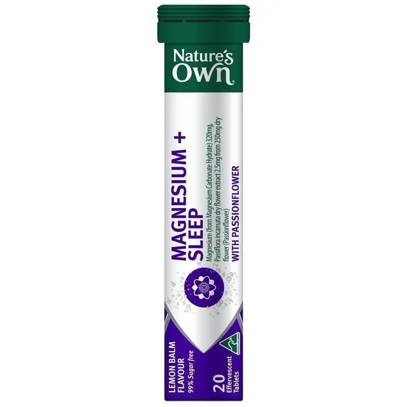 Nature's Own 鎂+睡眠泡騰片 20 片(純素)