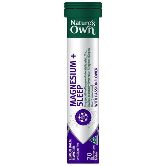 Nature's Own 鎂+睡眠泡騰片 20 片(純素)