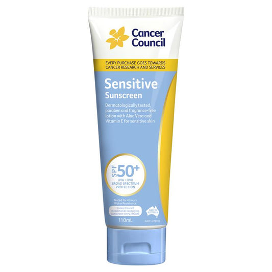 Cancer Council 癌症委員會敏感肌 SPF 50+  110 毫升(蘆薈 維生素 E)