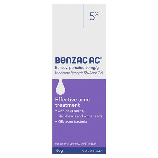 Benzac AC 5.0% 強度痤瘡痘痘粉刺凝膠 60g