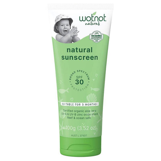 Wotnot SPF 30+ 天然鋅嬰兒防曬霜 100g