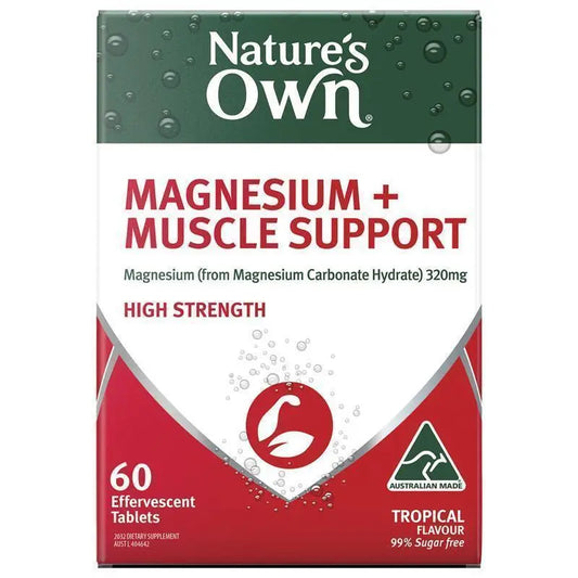 Nature's Own 鎂+肌肉支持泡騰片 60 片