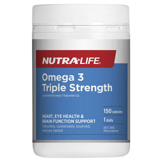 Nutra-Life Omega 3 三重功效無味魚油 150 粒膠囊