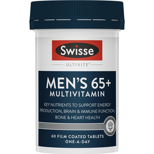 Swisse 男士銀髮族 65+歲以上複合維生素  60 顆