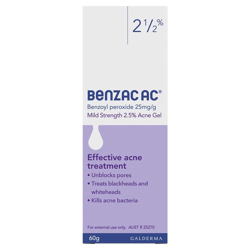 Benzac AC 2.5% 痤瘡痘痘粉刺凝膠 60g