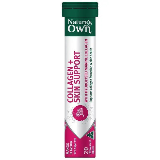 Nature's Own 膠原蛋白+護膚泡騰片 20 片(99% 無糖)