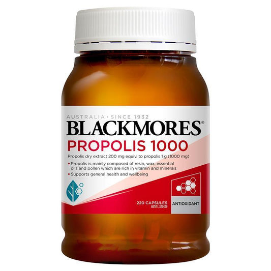 Blackmores 蜂膠 1000mg 220 粒 (維生素和礦物質抗氧化劑 )
