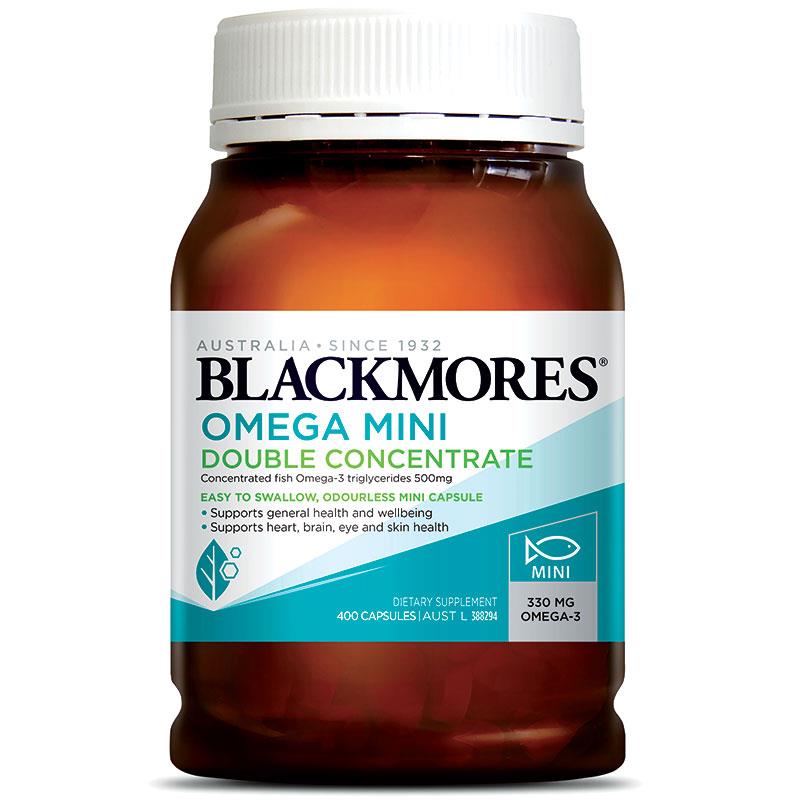 Blackmores Omega 雙倍濃縮迷你400 粒膠囊(每日一粒膠囊) – au.missl