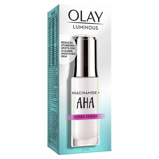 Olay 夜光煙酰胺 + AHA 臉部超級精華素 30 ml (逗斑、黃褐斑、雀斑和曬斑)