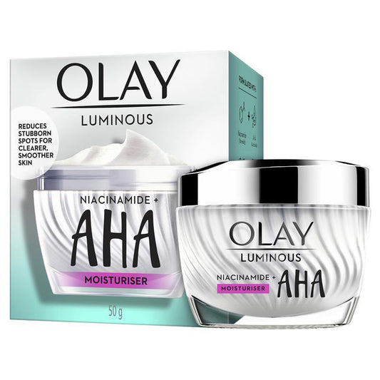 Olay 夜光煙酰胺 + AHA 臉部超級保濕霜 50g (逗斑、黃褐斑、雀斑和曬斑)