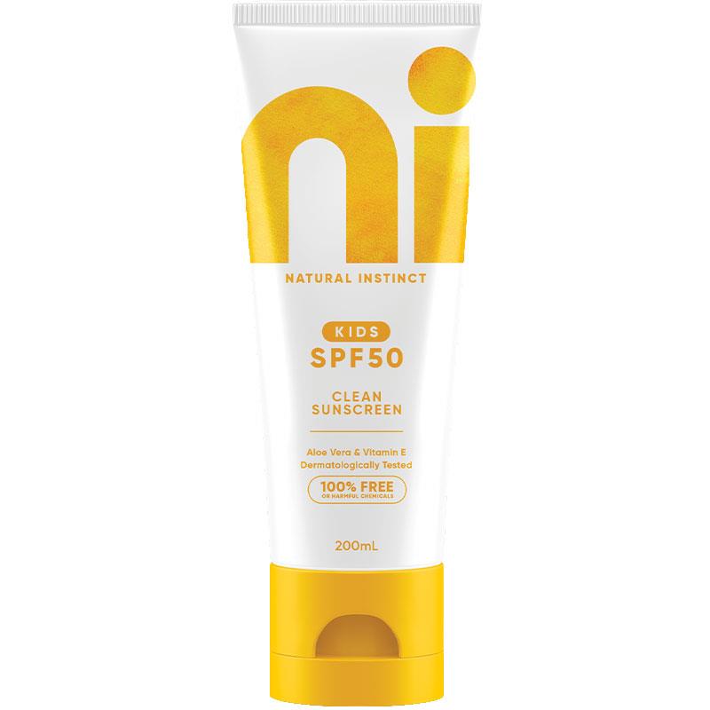 Natural Instinct 兒童蘆薈維生素 E  SPF50+ 防曬霜 200ml (4 小時防水)