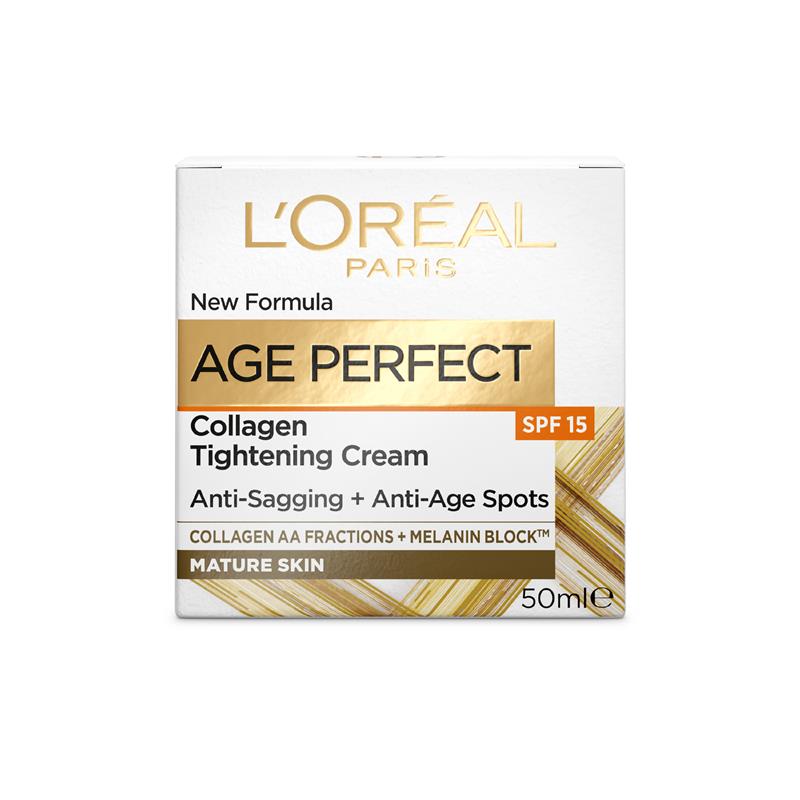 L'Oreal Paris Age Perfect 膠原蛋白肽緊緻 SPF 15 日霜 50ml (緊緻補水重塑)