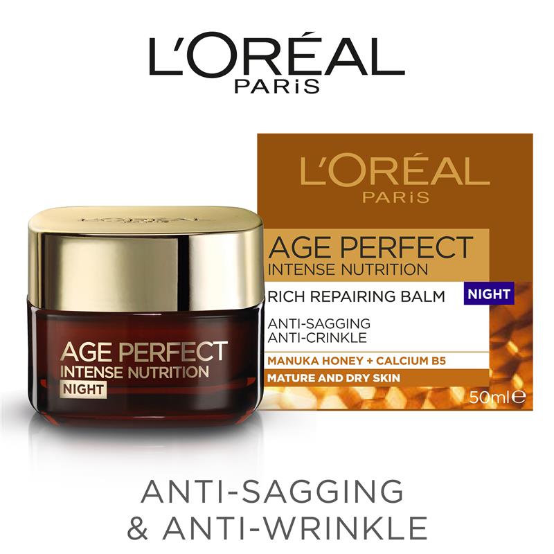 L'Oreal Paris Age Perfect 密集滋潤營養晚霜 50ml (修護緊緻豐盈)