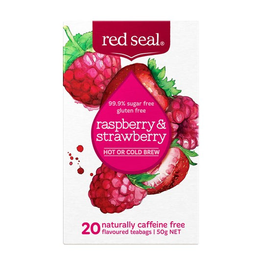 Red Seal 覆盆子和草莓熱沖泡或冷沖泡茶 20包