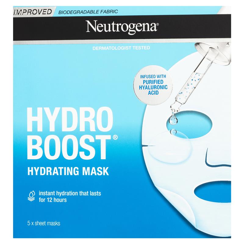 Neutrogena Hydro Boost 透明質酸面膜 5 片裝