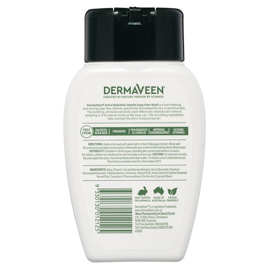 DermaVeen Extra Hydration 溫和無皂沐浴乳(適乾燥發癢和敏感的皮膚) 250mL