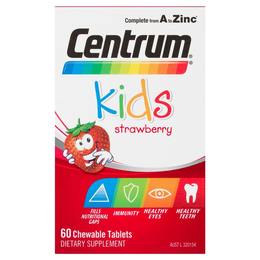 Centrum 善存兒童多種維生素 60 粒草莓咀嚼片