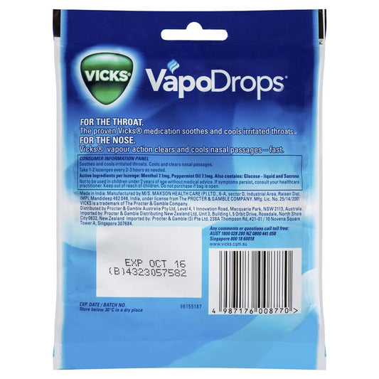 Vicks Vapodrops 清涼薄荷含片 24 粒