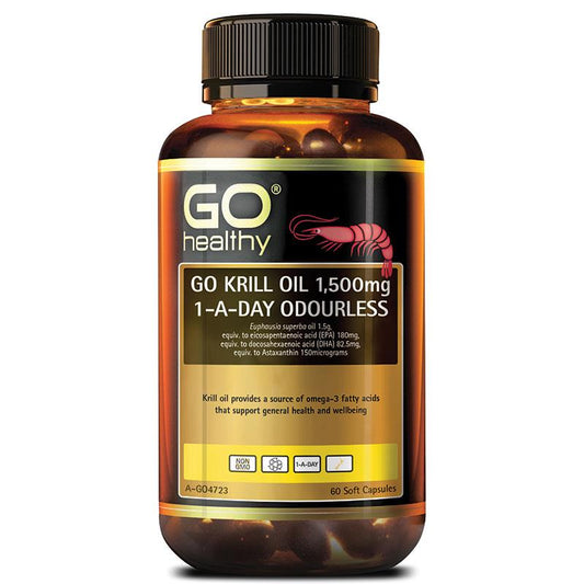 GO Healthy 磷蝦油 1500mg 60 粒