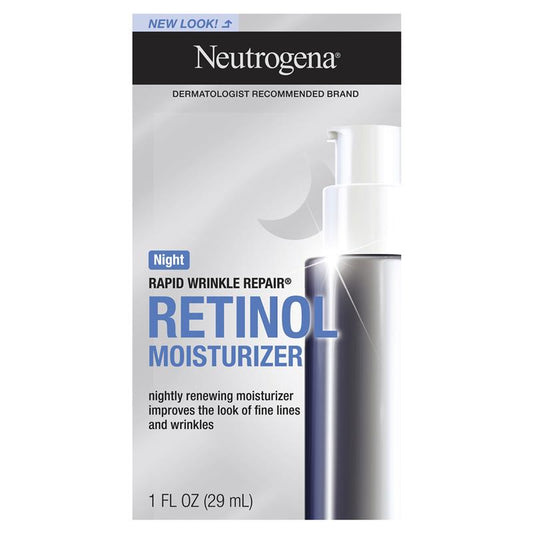 Neutrogena 露得清快速抗皺修復視黃醇抗衰老夜間保濕霜 29mL