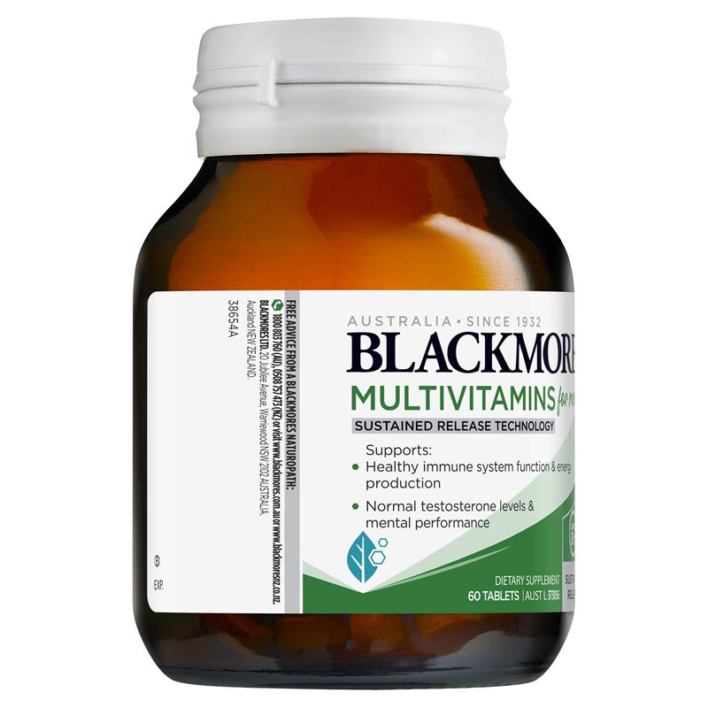 Blackmores 男士複合維生素持續營養釋放8小時 60 顆