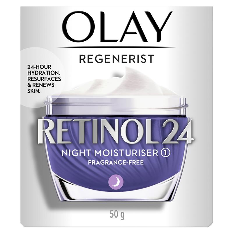 Olay Regenerist 視黃醇 24 保濕晚霜無香味 50 克