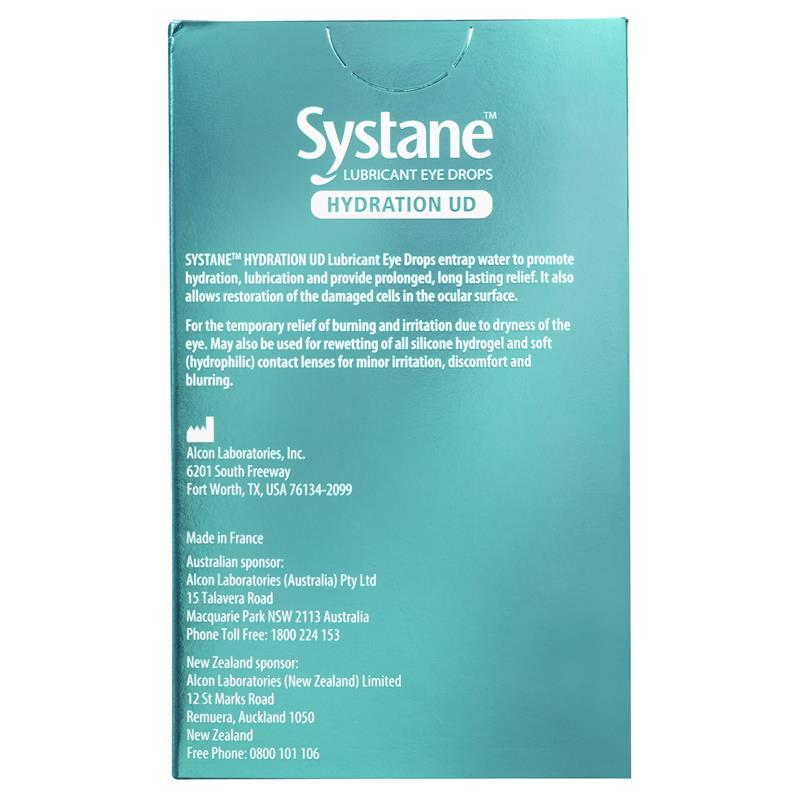 Systane Hydration 滴眼液 不含防腐劑 30 x 0.7ml (適軟性隱形眼鏡)