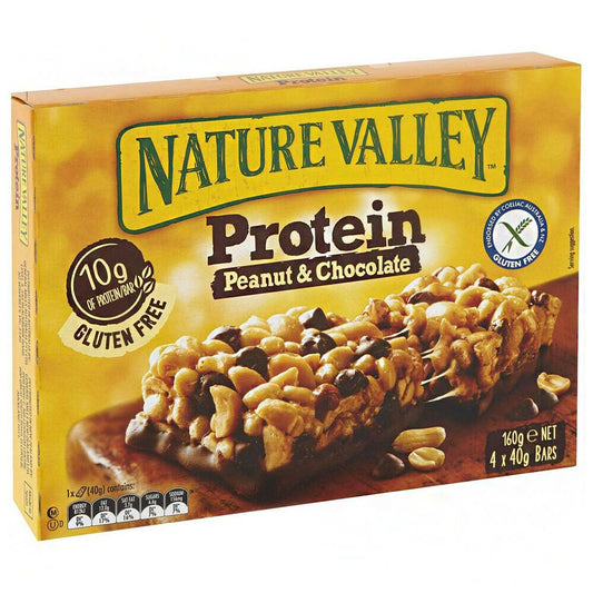 Nature Valley 花生巧克力蛋白堅果棒 4 包裝