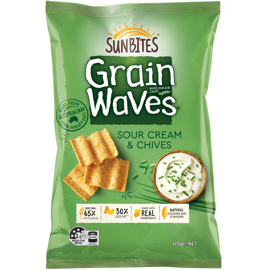 Sunbites Grain Waves 全麥薯片酸奶細香蔥 170g