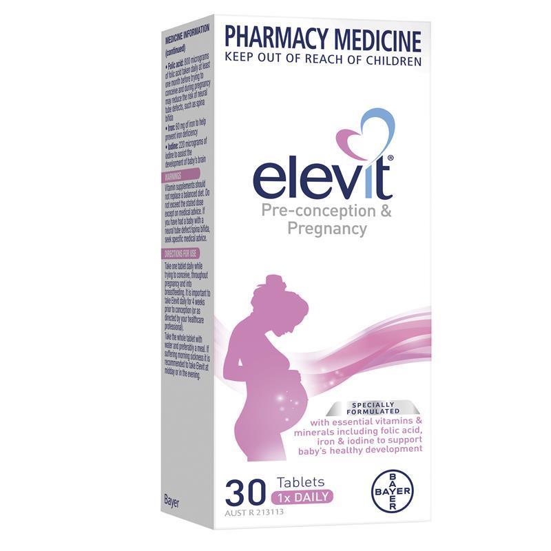 Elevit 愛樂維 孕前妊娠複合維生素片 30 包（30 天）