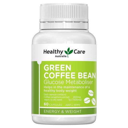 Healthy Care 綠咖啡豆 60粒 (葡萄糖代謝膠囊)