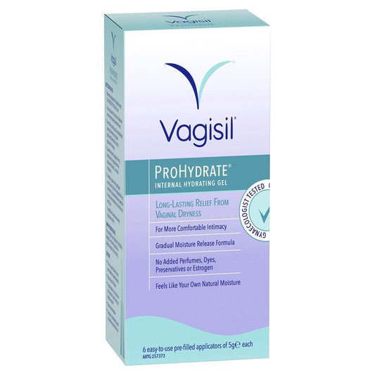 Vagisil ProHydrate 私密處保養內部保濕凝膠 6 x 5g ( (不添加雌激素、防腐劑))