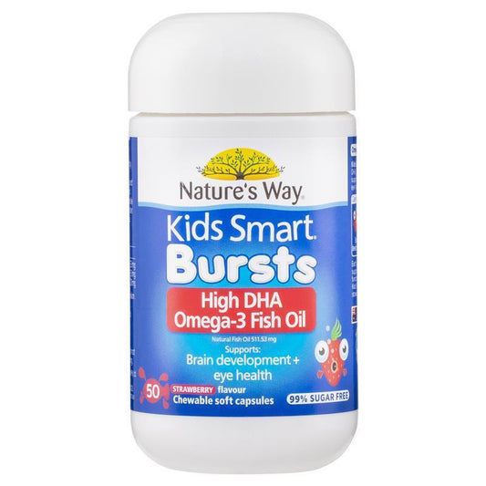 Nature's Way 兒童 DHA Omega-3 魚油草莓味 50顆
