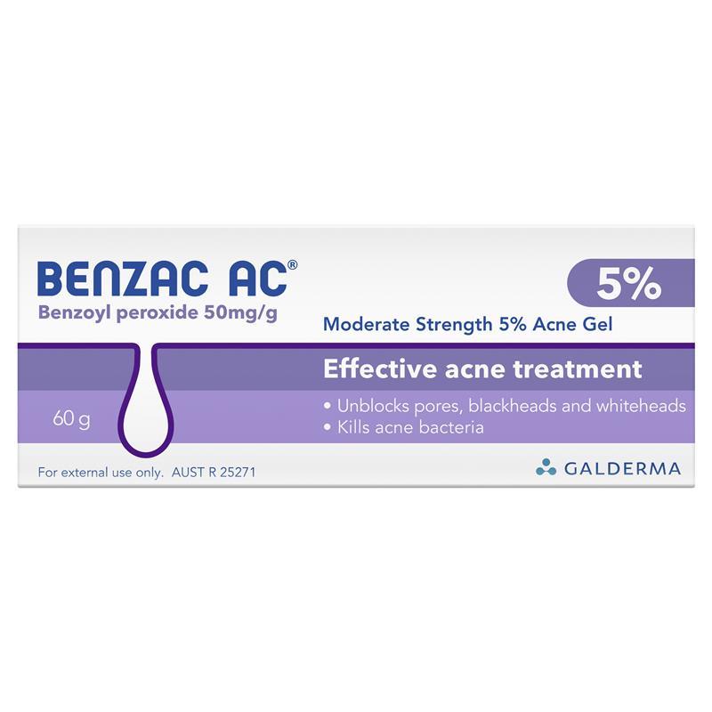 Benzac AC 5.0% 強度痤瘡痘痘粉刺凝膠 60g