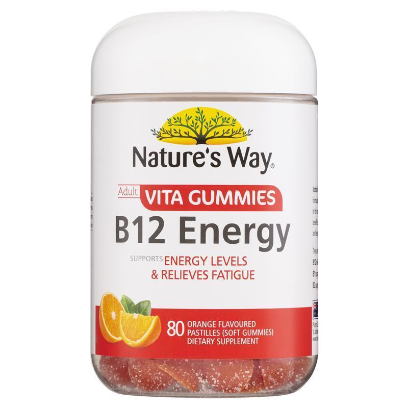 Natures Way 成人維他維生素 B12 能量 80 顆軟糖