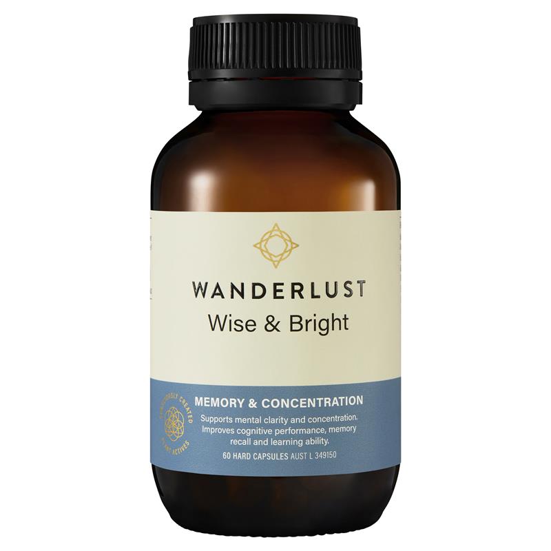 Wanderlust 草本植物專注力與學習 60 粒膠囊