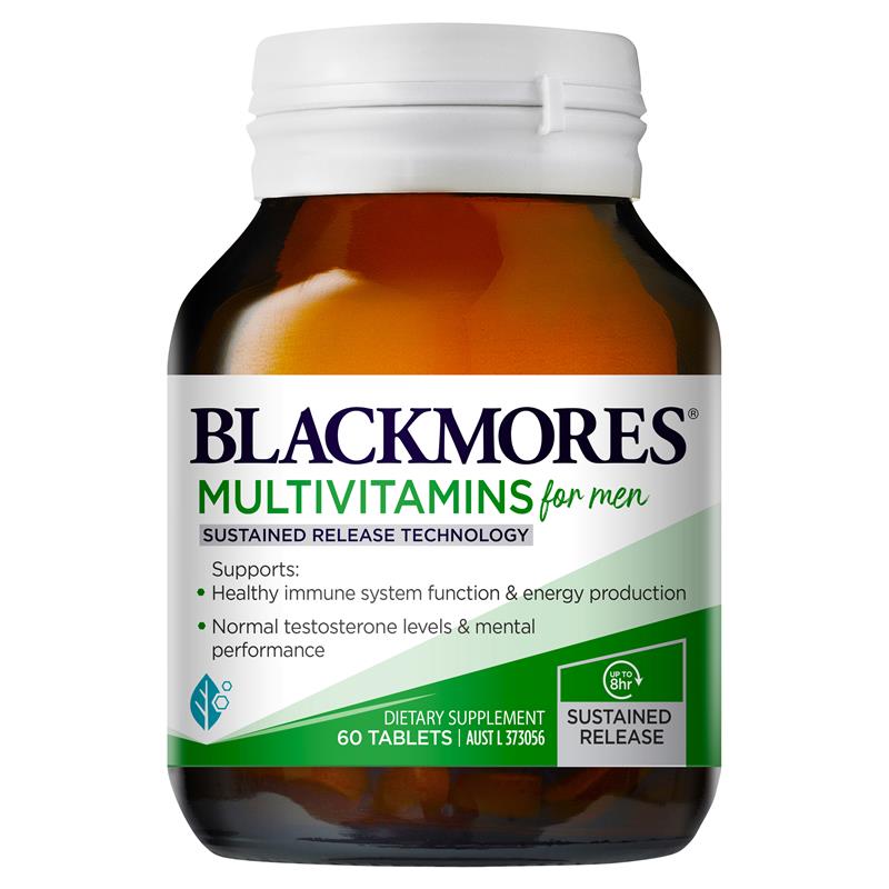 Blackmores 男士複合維生素持續營養釋放8小時 60 顆