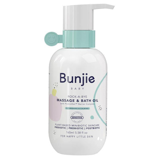 Bunjie 嬰兒滋養和舒緩按摩沐浴油 165ml (100% 天然提取)