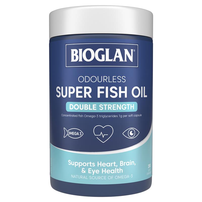Bioglan 無味超級魚油雙倍強度 200 粒膠囊