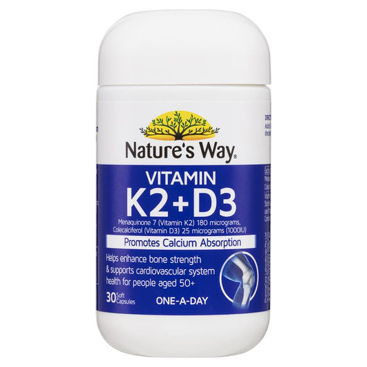 Nature's Way Osteo K 維生素 K2 + D3 180 微克 30 粒軟膠囊