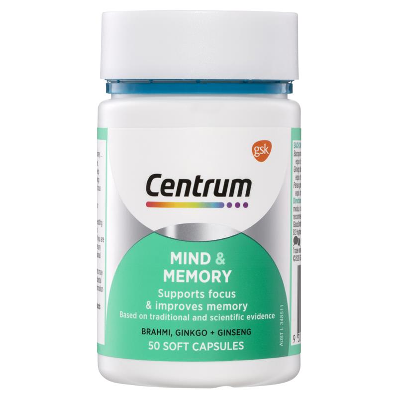 Centrum 善存 記憶和認知 50 粒軟膠囊