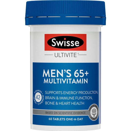 Swisse 男士銀髮族 65+歲以上複合維生素  60 顆
