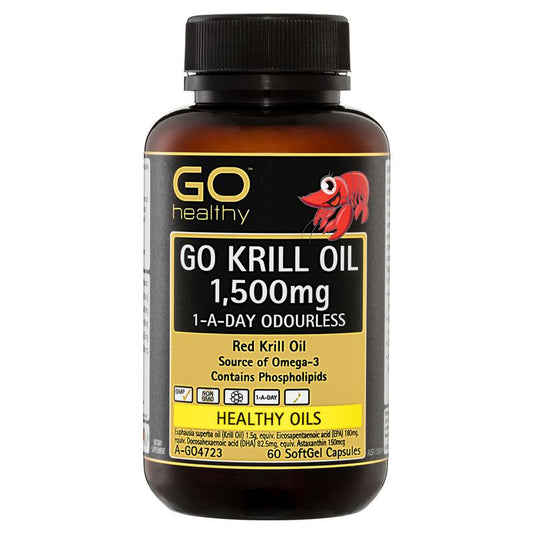 GO Healthy 磷蝦油 1500mg 60 粒