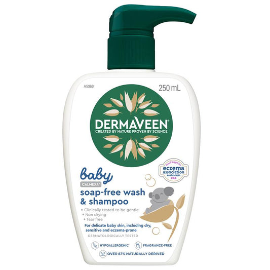 DermaVeen  嬰幼兒寶寶無皂洗髮與沐浴露 250ml (無淚無香精配方)