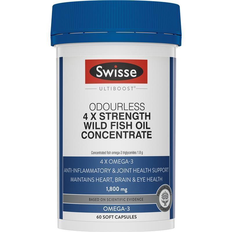 Swisse Ultiboost 4 倍濃度野生魚油濃縮膠囊 60 粒